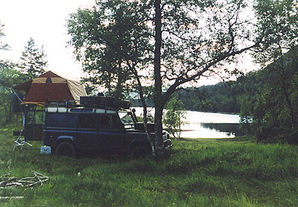 unser Camp oberhalb des Sognefjords